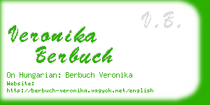 veronika berbuch business card